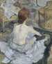 Rousse auch bekannt als La Toilette - Henri de Toulouse-Lautrec — Ansicht des Kunstwerks