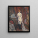 Frau vor einem Spiegel - Henri de Toulouse-Lautrec — gerahmtes Bild an der Wand