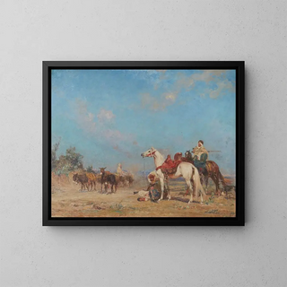 Henri milien Rousseau - A caravan at rest.webp