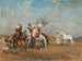 Die Falkenjagd - Henri Émilien Rousseau — Ansicht des Kunstwerks