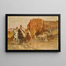 La porte de Bab Guissa Fès - Henri Émilien Rousseau — gerahmtes Bild an der Wand