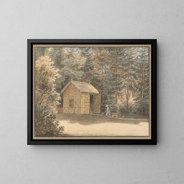 Affe Viktor im Rusovce-Park - Henriette Odescalchi — gerahmtes Bild an der Wand