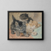 Drei Kätzchen - Henriette Ronner-Knip — gerahmtes Bild an der Wand