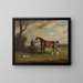 Der Kutscher des Grafen von Shrewsbury, der ein Jagdpony hält - Henry Bernard Chalon — gerahmtes Bild an der Wand