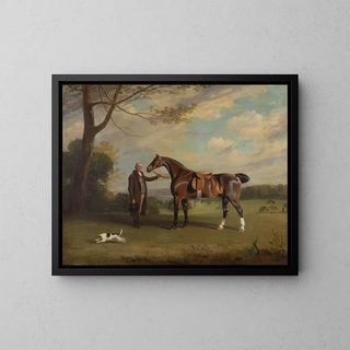 Henry Bernard Chalon - The Earl of Shrewsburys Groom Holding a Hunter.webp
