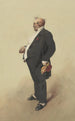 Selbstporträt in Monsieur Prudhomme - Henry Bonaventure Monnier — Ansicht des Kunstwerks