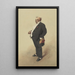 Selbstporträt in Monsieur Prudhomme - Henry Bonaventure Monnier — gerahmtes Bild an der Wand