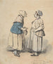 The Two Gossips Les Deux Commères - Henry Bonaventure Monnier — Ansicht des Kunstwerks