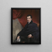 Portrait von Antonio Canova - Henry Bone — gerahmtes Bild an der Wand