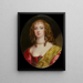 Portrait der Gräfin von Bedford nach Antoine Van Dyck - Henry Bone — gerahmtes Bild an der Wand