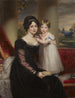 Die Herzogin von Kent mit ihrer Tochter, der zukünftigen Königin Victoria - Henry Bone — Ansicht des Kunstwerks