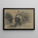 Eine Ruinenburg - Henry Bright — gerahmtes Bild an der Wand