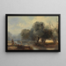 Sur les Broads du Norfolk - Henry Bright — gerahmtes Bild an der Wand