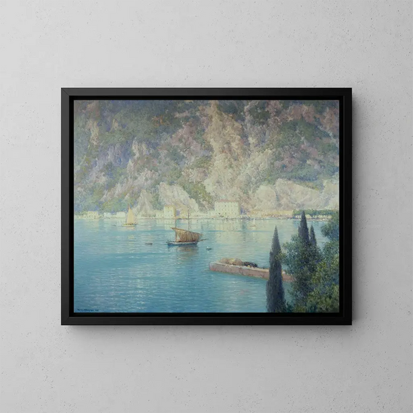 Hafen Riva - Henry Brokman — gerahmtes Bild an der Wand