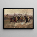 Arabische Ritter im Galopp - Henry Enrico Coleman — gerahmtes Bild an der Wand