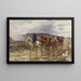 Ramener les chevaux - Henry Enrico Coleman — gerahmtes Bild an der Wand