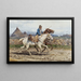 Buttero chevauchant dans la campagne romaine - Henry Enrico Coleman — gerahmtes Bild an der Wand