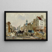 Zerstörung der Billettes-Straße am 19. April 1888 - Henry Eugène Nocq — gerahmtes Bild an der Wand