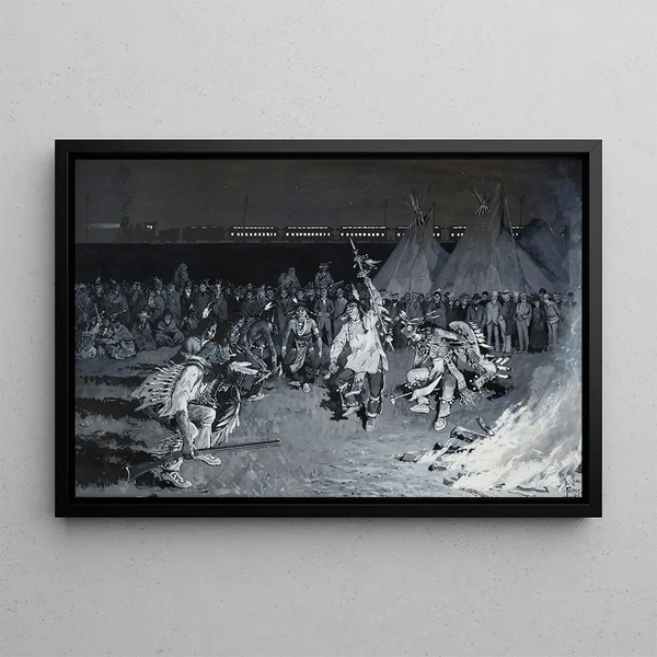 Henry Farny - A Dance of Crow Indians.webp