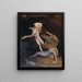 Perseus beim Verlassen der Gorgonenhöhle - Henry Fuseli — gerahmtes Bild an der Wand