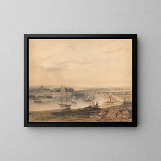 Henry Gastineau - A View of Rochester the Town and Harbour.webp