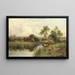 Ein Bach im Norfolk - Henry H Parker — gerahmtes Bild an der Wand