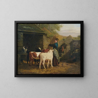 Henry Hetherington Emmerson - Peasant woman with three calves.webp