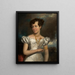 Portrait von Clara Fisher - Henry Inman — gerahmtes Bild an der Wand