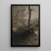 Szene im Wald - Henry Keller — gerahmtes Bild an der Wand
