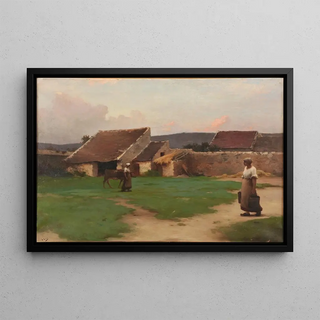 Henry Lerolle - Une cour de ferme.webp