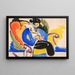 Kalligraphie 2 Frau auf Stuhl - Henry Lyman Saen — gerahmtes Bild an der Wand