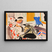 Innenraum-Kalligraphie - Henry Lyman Saen — gerahmtes Bild an der Wand