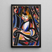 Kind im Schaukelstuhl - Henry Lyman Saen — gerahmtes Bild an der Wand