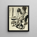 Szene im Hafen - Henry Lyman Saen — gerahmtes Bild an der Wand