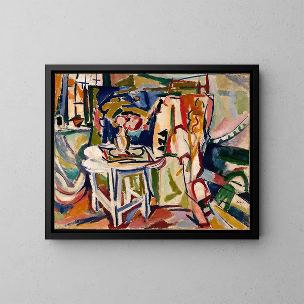 Innenraum - Henry Lyman Saen — gerahmtes Bild an der Wand