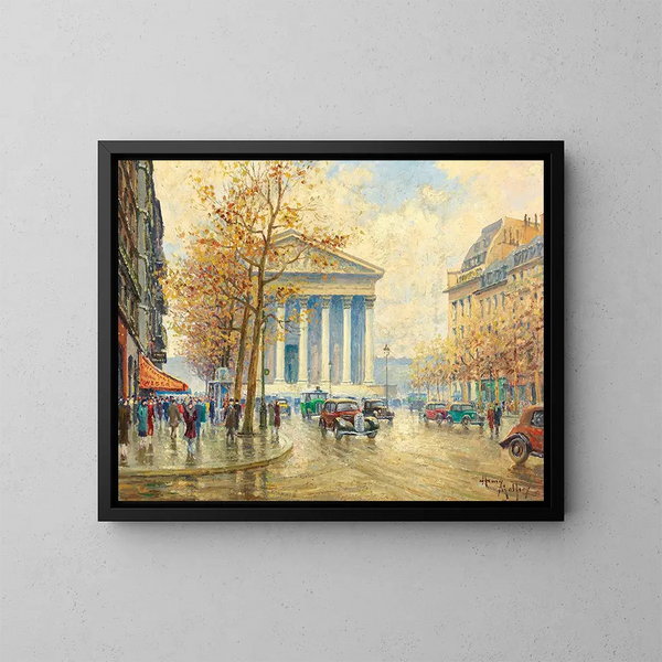 Place de la Madeleine, Paris - Henry Malfroy — gerahmtes Bild an der Wand