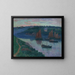 Bateaux de pêche en Bretagne - Henry Moret — gerahmtes Bild an der Wand