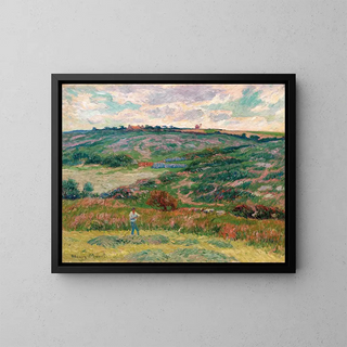 Der Schnitter - Henry Moret — gerahmtes Bild an der Wand
