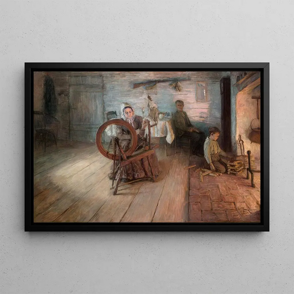 Henry Ossawa Tanner - Spinning By FirelightThe Boyhood of George Washington Gray.webp