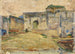 Straßenszene in Tanger, mit Zinnenarchitektur - Henry Ossawa Tanner — Ansicht des Kunstwerks