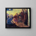 Studie des Christus, der den Füßen der Jünger wäscht - Henry Ossawa Tanner — gerahmtes Bild an der Wand