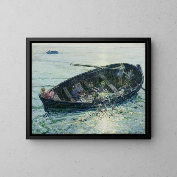 Die wundersame Fischerei - Henry Ossawa Tanner — gerahmtes Bild an der Wand