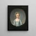 Portrait von Barbara Repington, als sie ein junges Mädchen war (1775) - Henry Pickering — gerahmtes Bild an der Wand