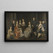 Portrait von Sir Wolstan Dixie 4e Bt 1701-1767 von Bosworth Hall Leicestershire und seiner Familie - Henry Pickering — gerahmtes Bild an der Wand