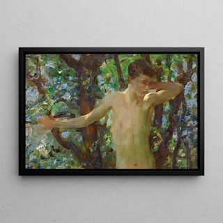 Henry Scott Tuke - Half Length Study Of A Boy.webp