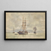 Voiliers am Ankerplatz - Henry Scott Tuke — gerahmtes Bild an der Wand