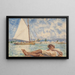 Sonnige Stunden in Jamaika - Henry Scott Tuke — gerahmtes Bild an der Wand