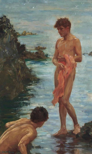 Henry Scott Tuke - Variant on A Bathing Group.webp