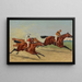 Le Futurity 1892 mit Morello, Lady Violet und St Leonards - Henry Stull — gerahmtes Bild an der Wand
