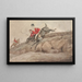 Faire la chose et la chose faite, faire le saut - Henry Thomas Alken — gerahmtes Bild an der Wand